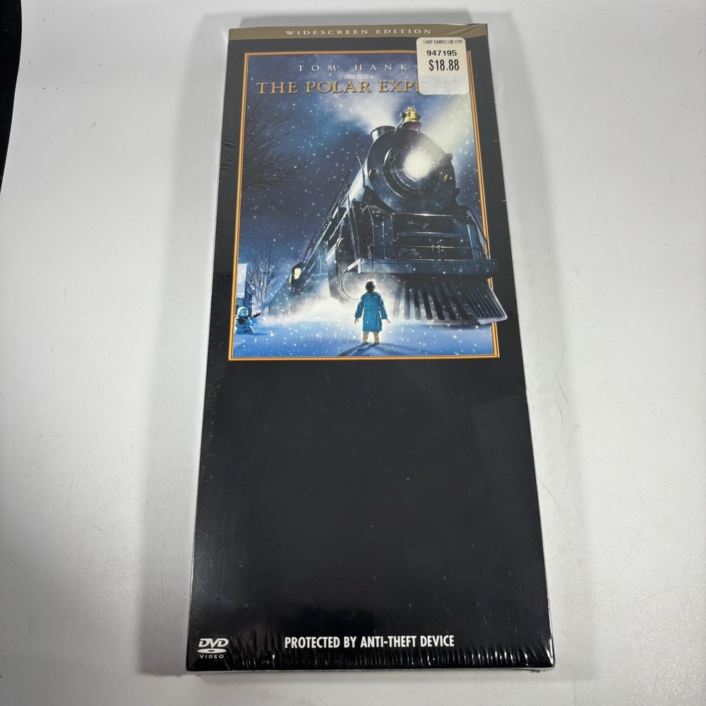 RARE The Polar Express (2 Disc - Widescreen) Tall Display Box Sealed Long Box